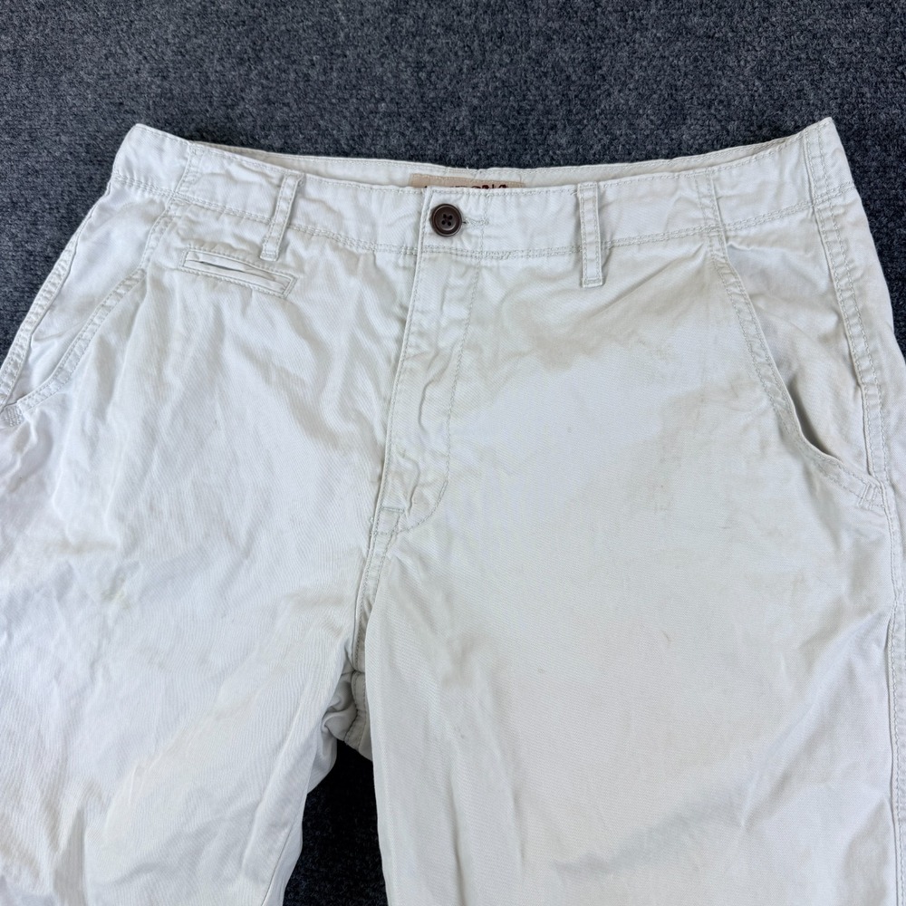 Arizona Jean Co The Original Chino Shorts Mens‎ 35x10 White Cotton Flat Front - Picture 2 of 12